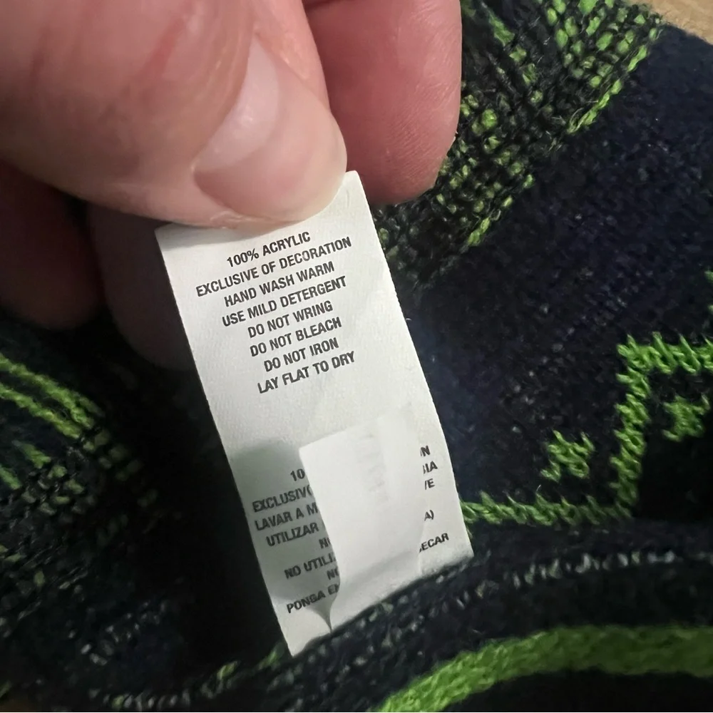 FOCO Forever Collectables NFL Seattle Seahawks‎ Reversible Ugly Scarf